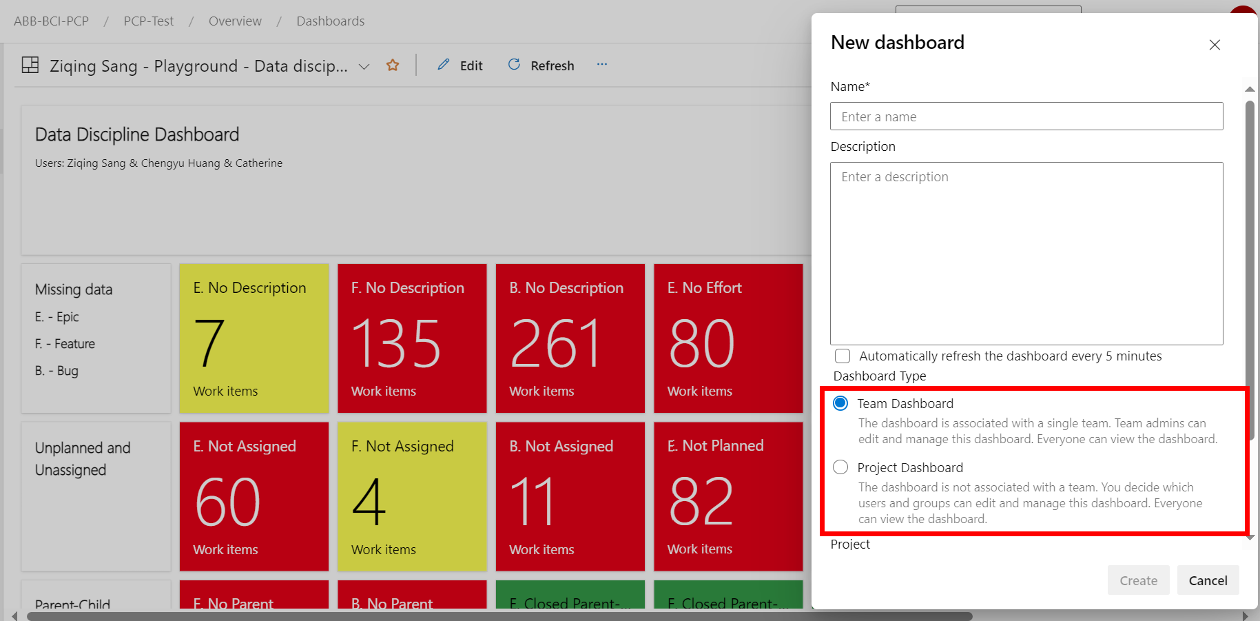 New Dashboard